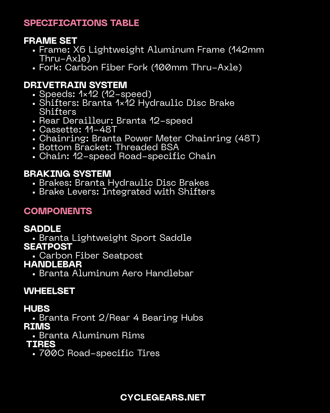 XDS AD350 Road Bike 2025