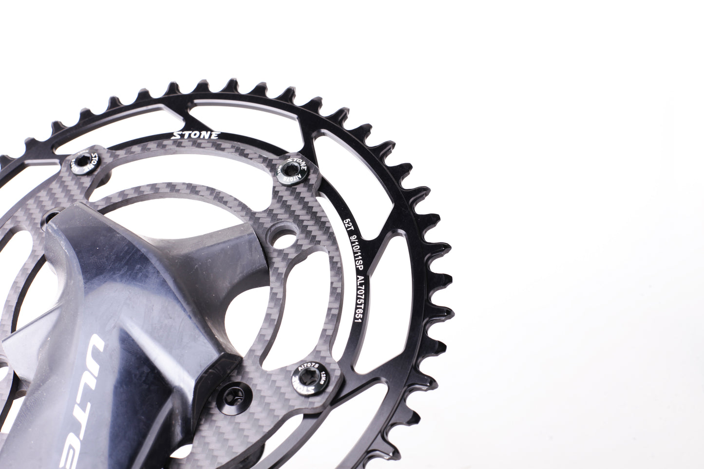 Stone 1x Narrow Wide Carbon Chainring 110 BCD 4 Bolt