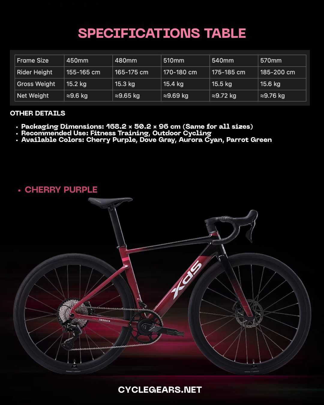 XDS AD350 Road Bike 2025
