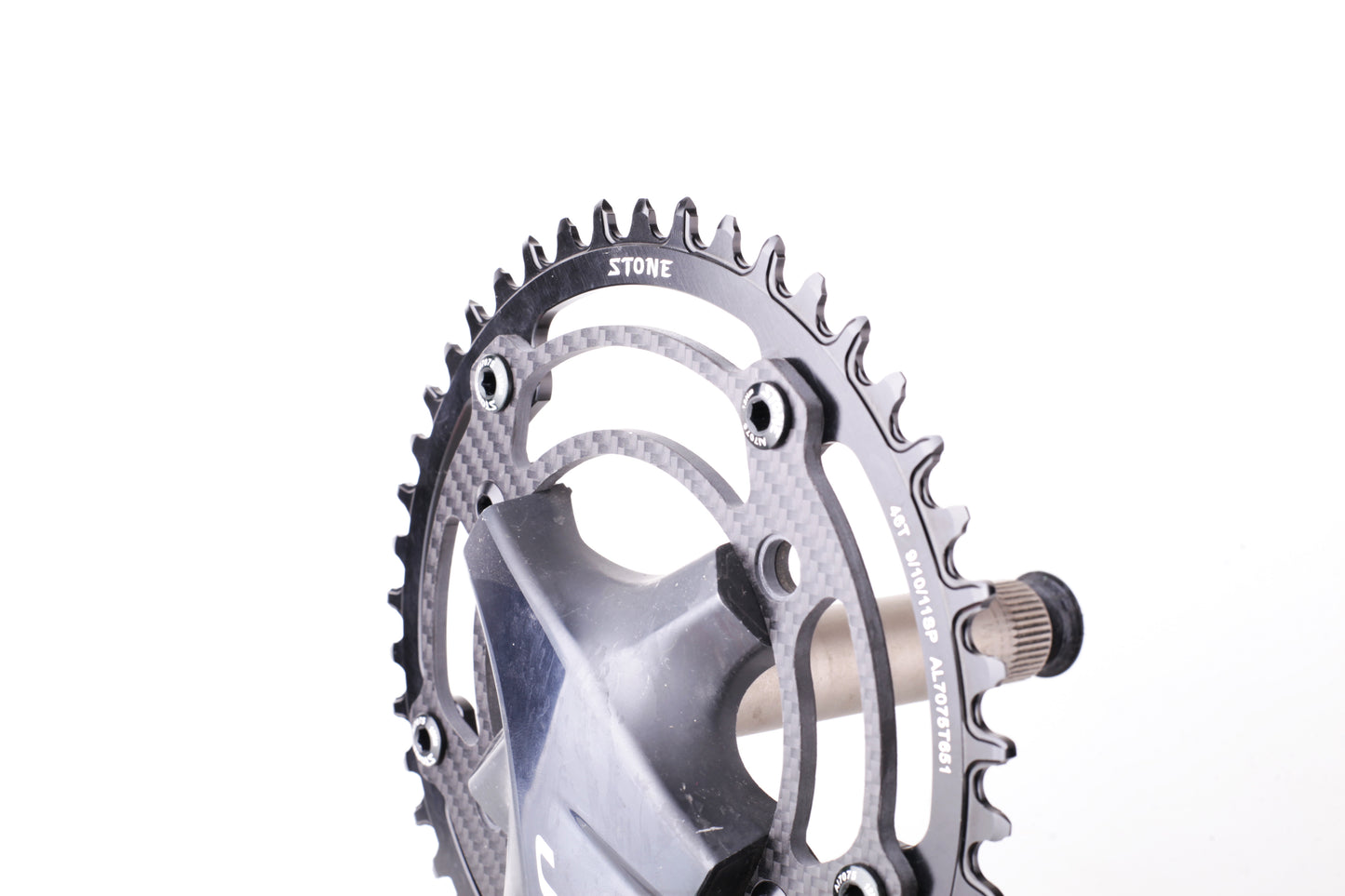 Stone 1x Narrow Wide Carbon Chainring 110 BCD 4 Bolt