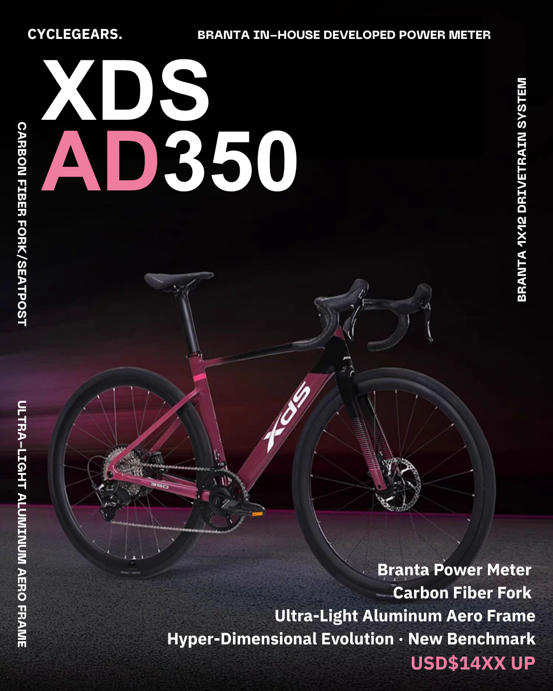 XDS AD350 Road Bike 2025 – CycleGears XDS AD350 Road Bike 2025 – CycleGears
