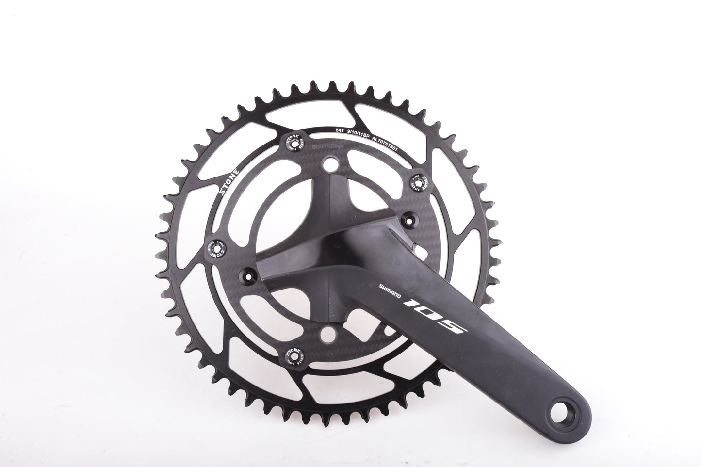 Stone 1x Narrow Wide Carbon Chainring 110 BCD 4 Bolt