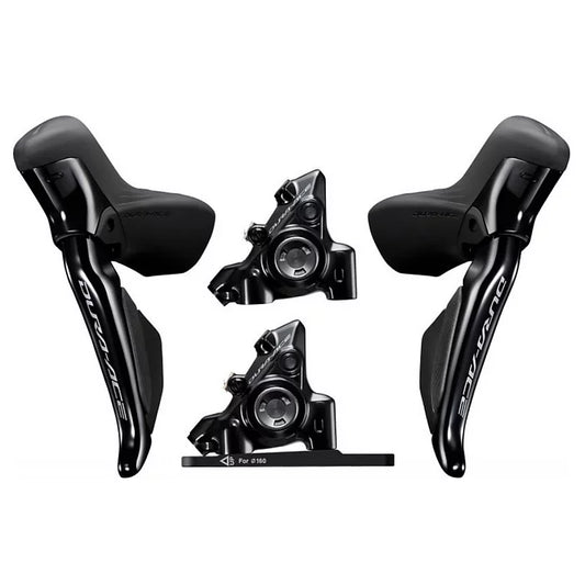 Shimano Dura Ace Di2 ST-R9270 + BR-R9270 Hydraulic Disc Brake - STI 2x12-speed + Flat Mount Caliper