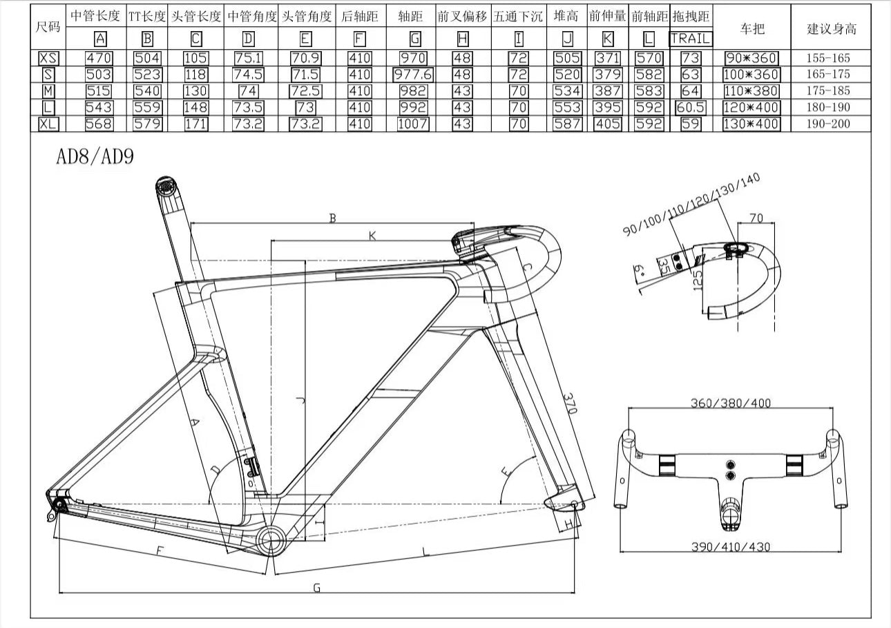 XDS AD9 FRAMESET