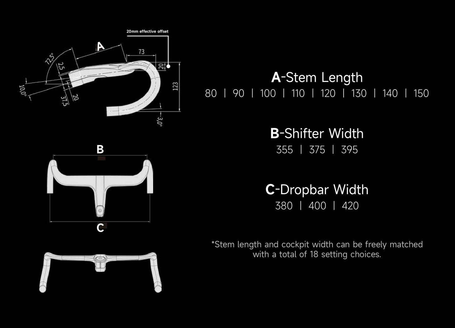 Incolor Aerowav Integrated Handlebar